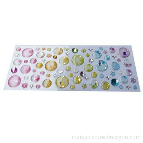 colorful PU clear Epoxy Dome Stickers , weatherproof / wate